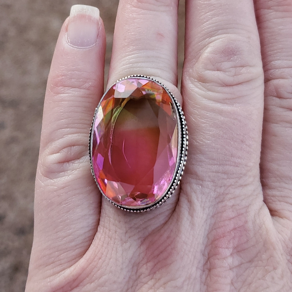 New Ametrine 925 Silver Statement Ring - Picture 5 of 8